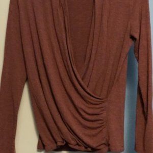 Christian Siriano wrap top